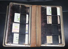 Leder Mappe mit Metallrahmen